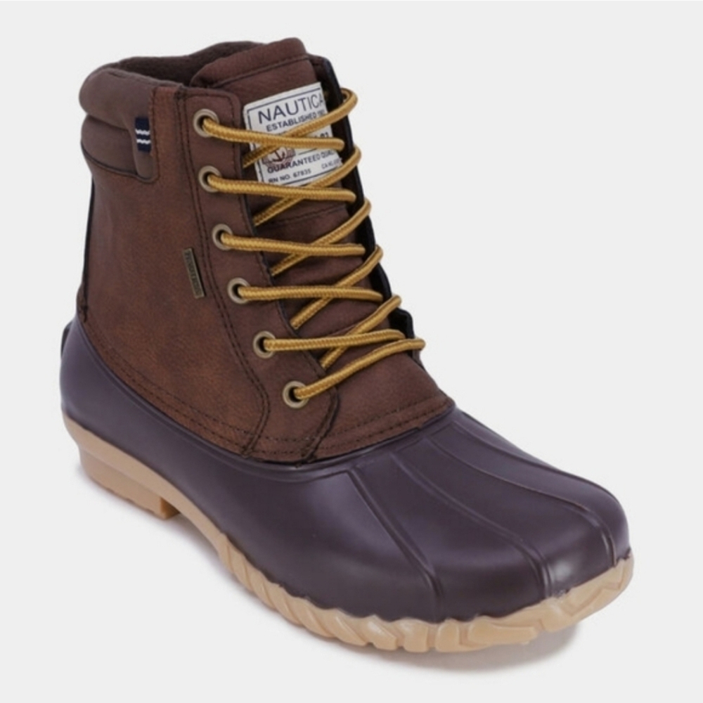 Nautica Water Resistant Lace Up Channing Duck Boot
